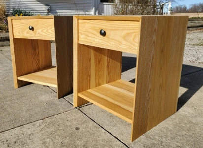 Grain-wrapped End Tables