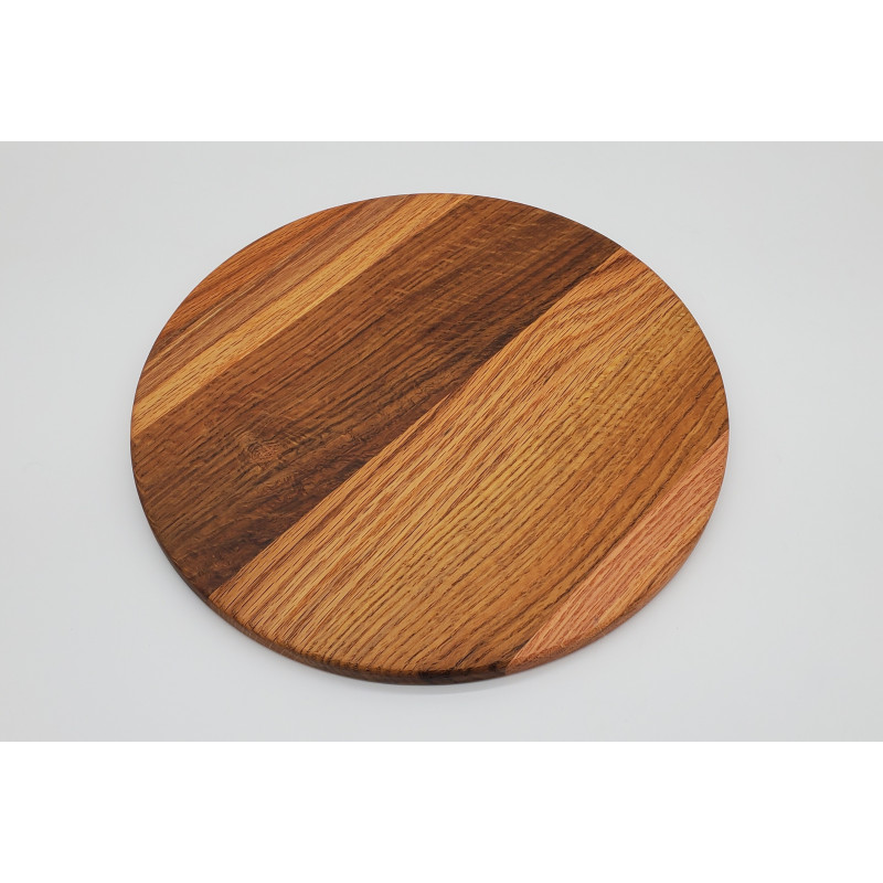 12" Round Oak Cutting Board - BB57
