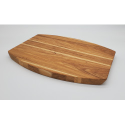 Ash Curved Edge Cutting Board - BB62 - With Rubber Feet