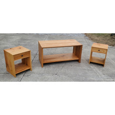 Grain Wrapped Living Room Table Set