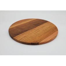 12" Round Oak Cutting Board - BB57